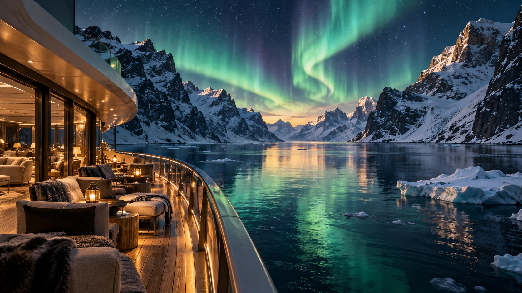 AI-generated illustration of Aurora Passage. Fictional, not commercially available.